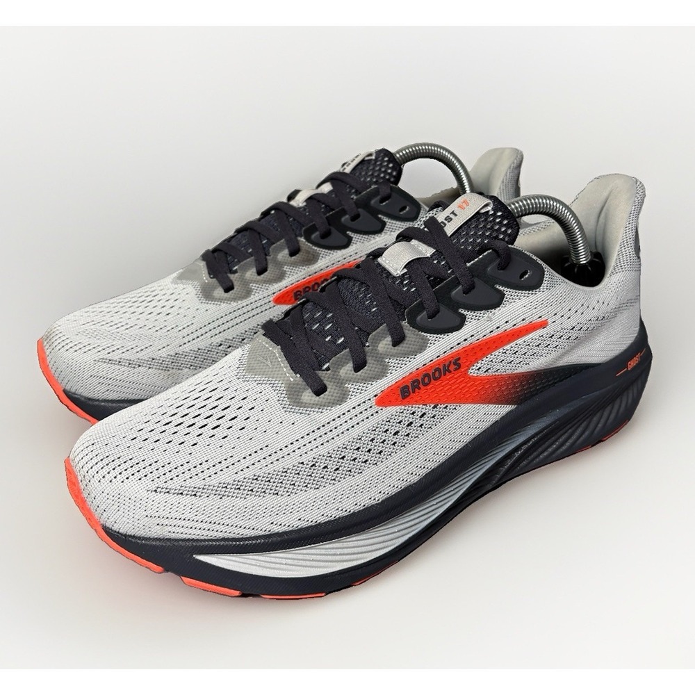 Brooks Ghost 17 Oyster Mushroom Orange Running Shoes Mens 9.5 EE 1104422E048
